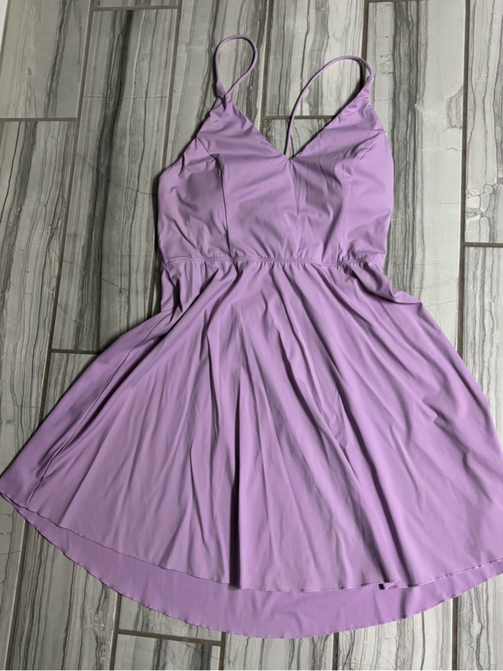 Lavender Spaghetti Strap Skater Dress - Women